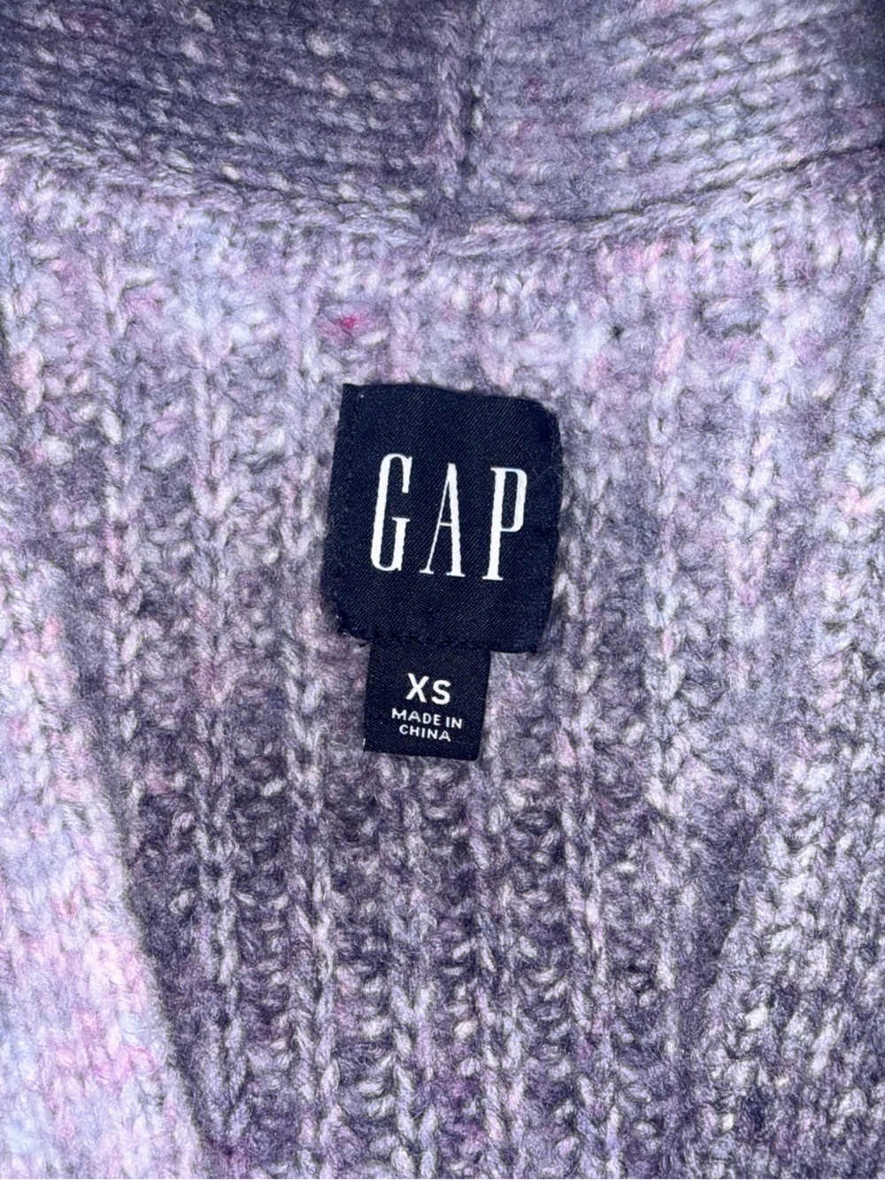 GAP Lavender-Tone Ribbed Button-Up Cardigan - Picture 2 of 4